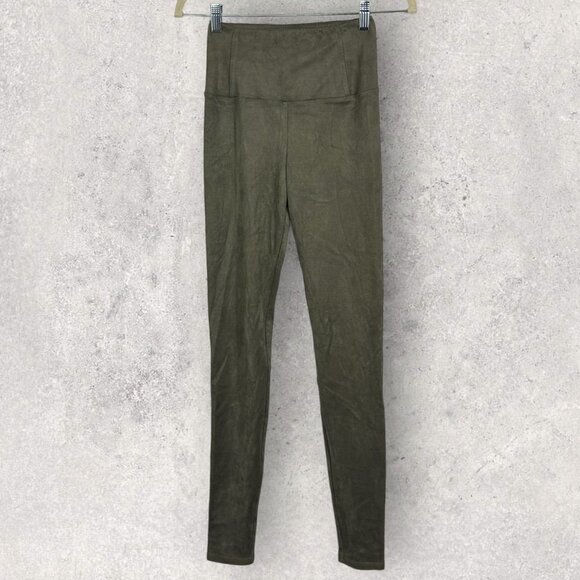 Aritzia Wilfred Free Daria Faux Suede Leggings Taupe High Rise Size XS‎ Minimal - Picture 13 of 14